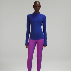 Women's Blue Long Sleeve Top